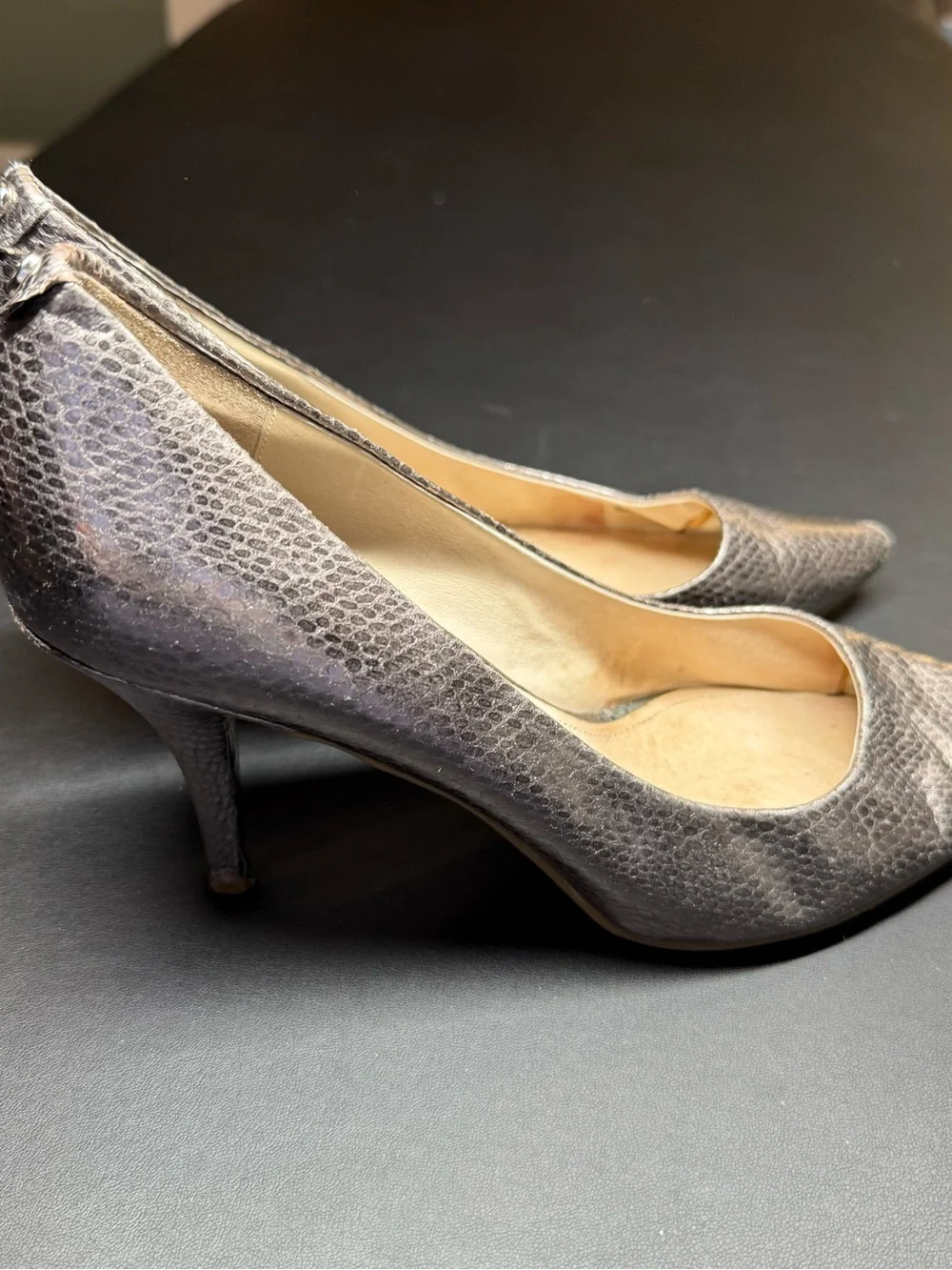 Michael Kors Metallic Brown Pointed-Toe Heels